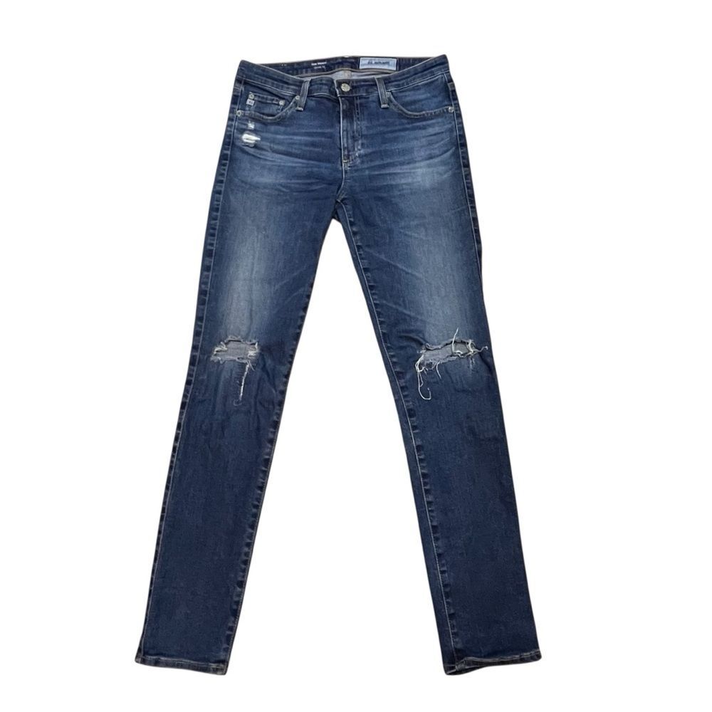 AG Adriano Goldschmeid Jeans Prima Cigarette Leg Blue Denim Mid Rise Skinny 28